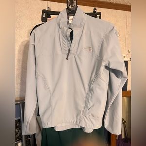 North Light Blue 1/4 zip Apex jacket size XS